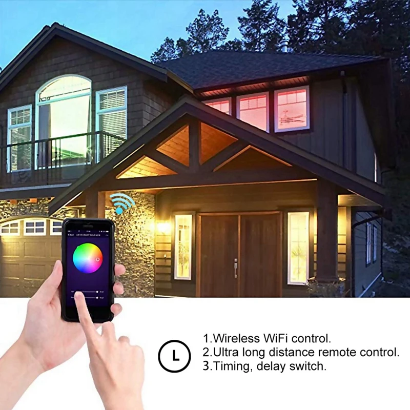 60 Вт Rgb потолочный светильник, Круглый умный Wifi светодиодный потолочный светильник, светильник с регулируемой яркостью, изменяющий цвет, светильник для Amazon Alexa