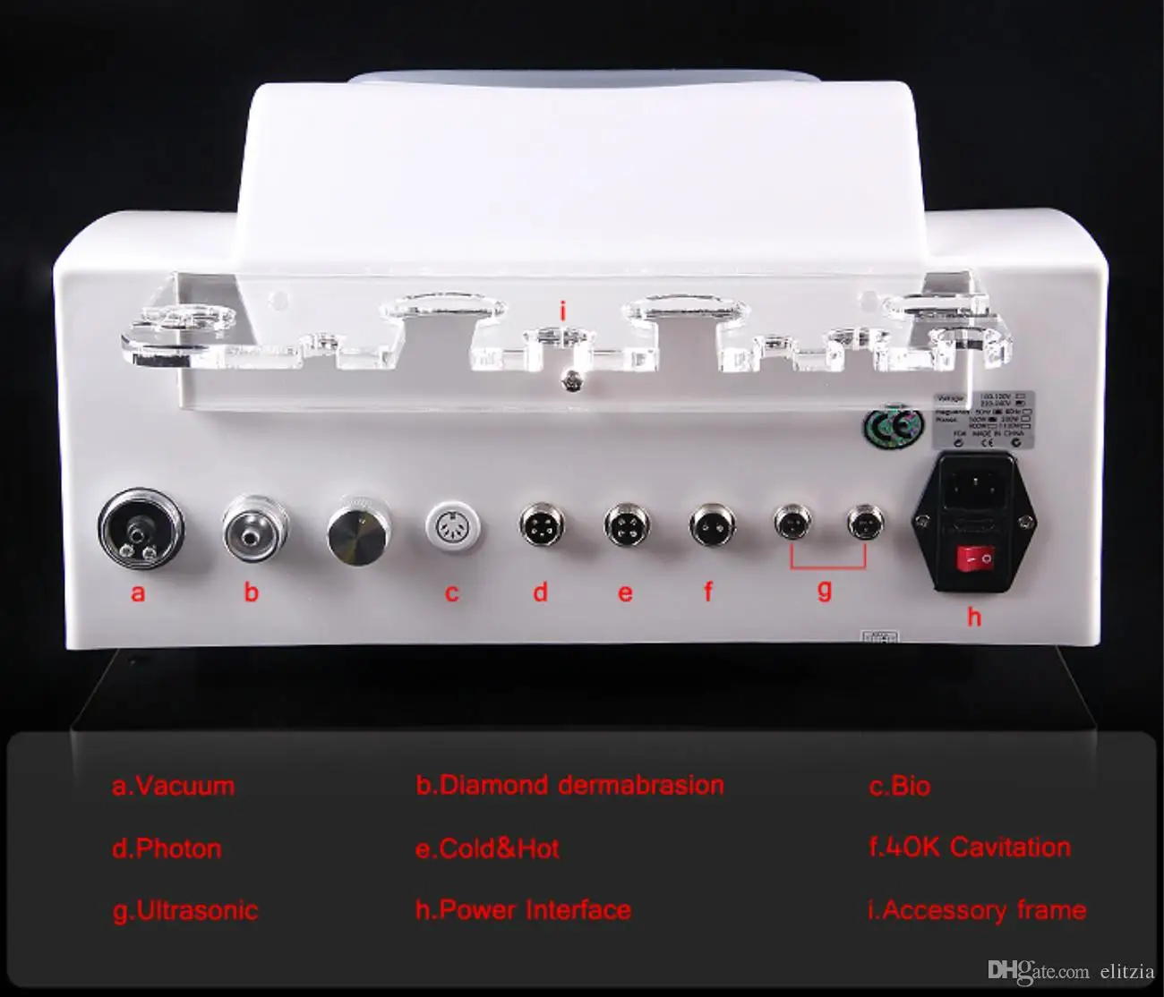 Elitzia ETVS8006 машина для красоты лица 7 в 1 алмазная микродермабразия фотонное вакуумное оборудование