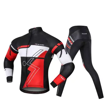 

Men's Cycling Cloth Full Sleeve Jersey Long Pants Spring Autumn Sports Suit Sport Riding Bike MTB Clothing Sportswear