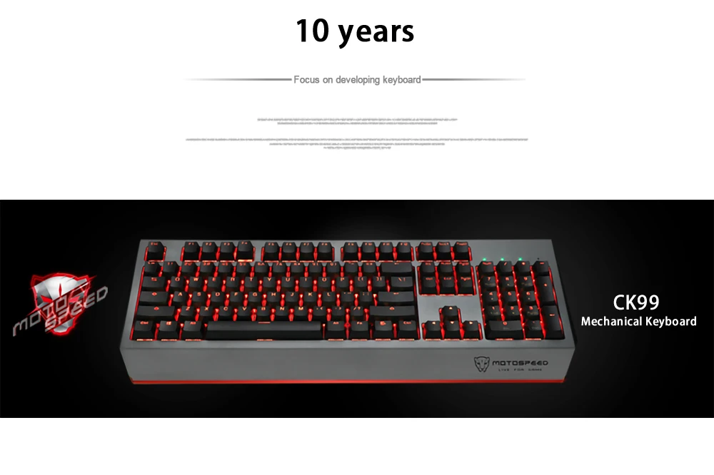 Распродажа! MOTOSPEED CK99 игровая Проводная Механическая клавиатура 104 клавиш реальный RGB переключатель Cherry светодиодный с подсветкой анти-ореолы для игры