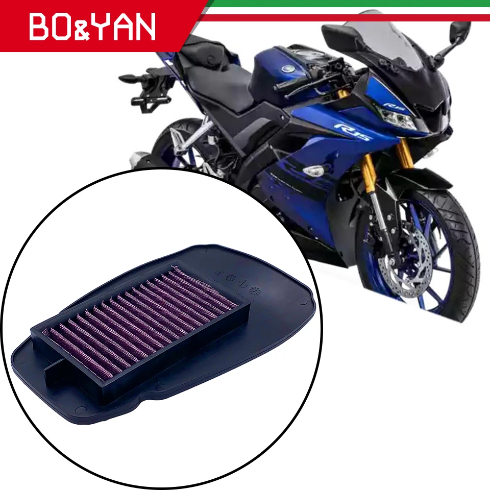 Для YAMAHA R15 YZF 15 2018 мотоцикл воздухоочиститель Впускной фильтр запасные