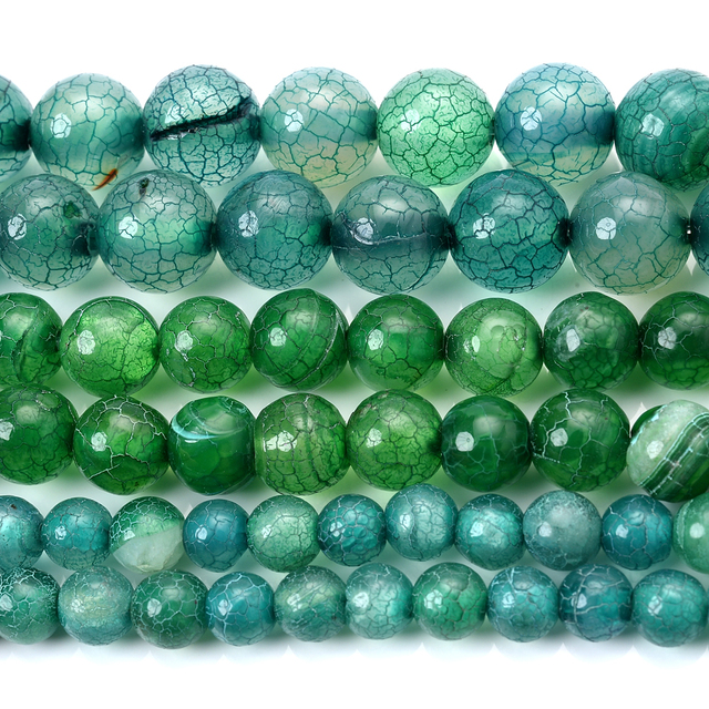 Stone Beads Green Agates Tiger Eye Aventurine Jades Amazonite Bead for Jewelry Making DIY Bracelet Necklace Accessories