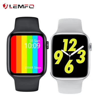 

LEMFO IWO W46 Smart Watch Men 1.75Inch 320*385 Screen Body Temperature IP68 Waterproof Wireless charging Smart Watch for Men