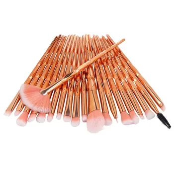 

MAANGE New 20pcs Diamond Makeup Brushes Set Foundation Brush Comestic Make Up Tools