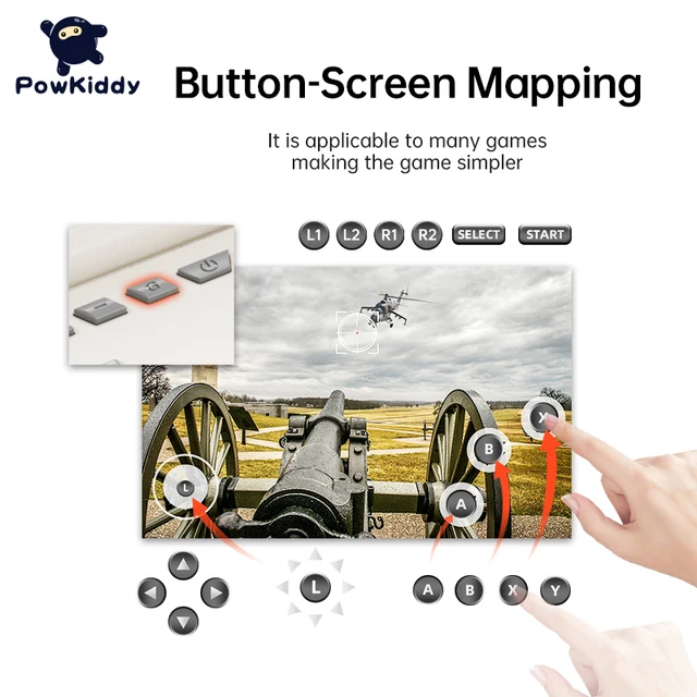 New Powkiddy X18S Android 11 5.5 Inch Touch IPS Screen Flip Handheld Game Console T618 Chip Mobile Game Players Ram 4GB Rom 64GB 5