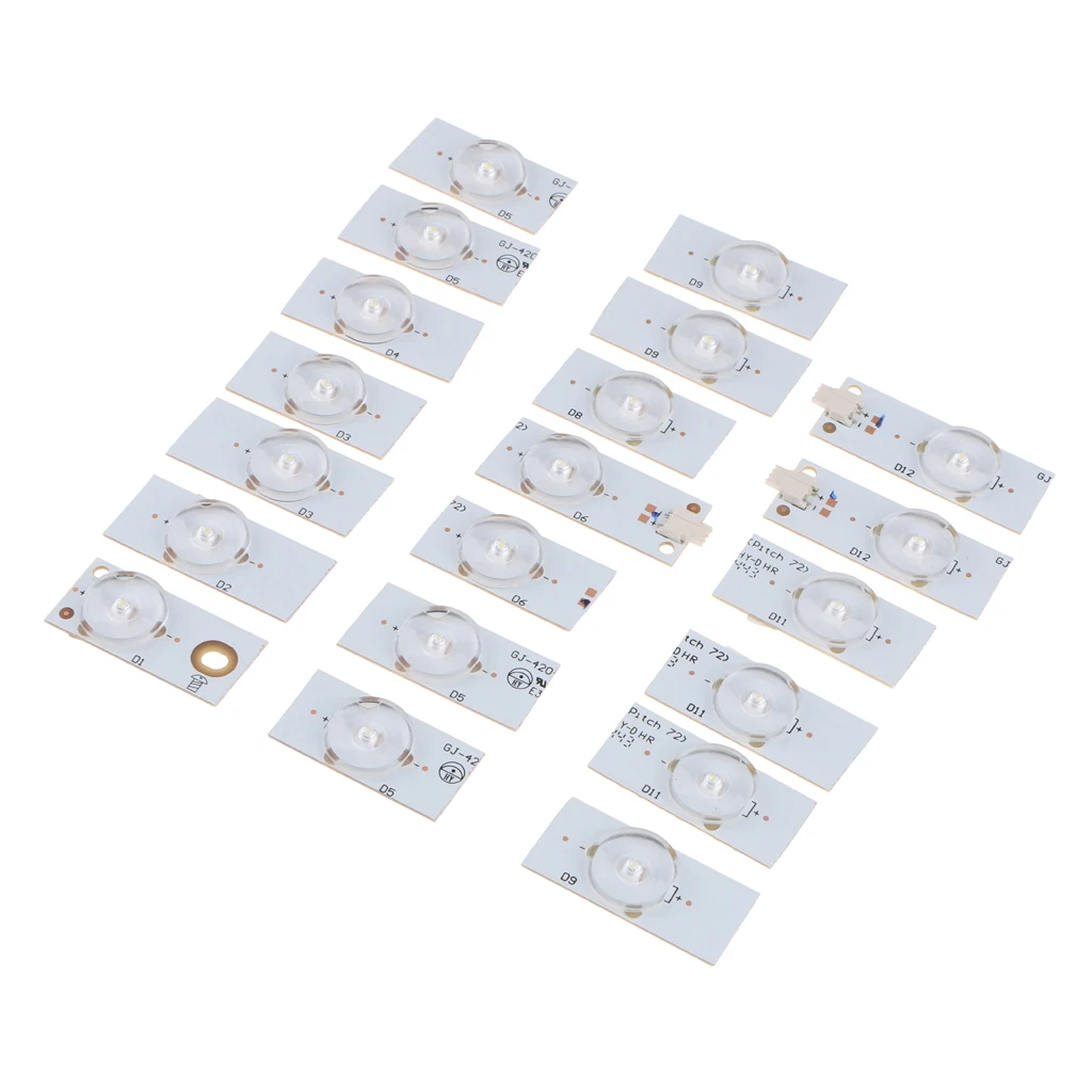 20Pcs SMD Lamp Beads 6V Specially For LED TV Backlight Strip And TV Repair
