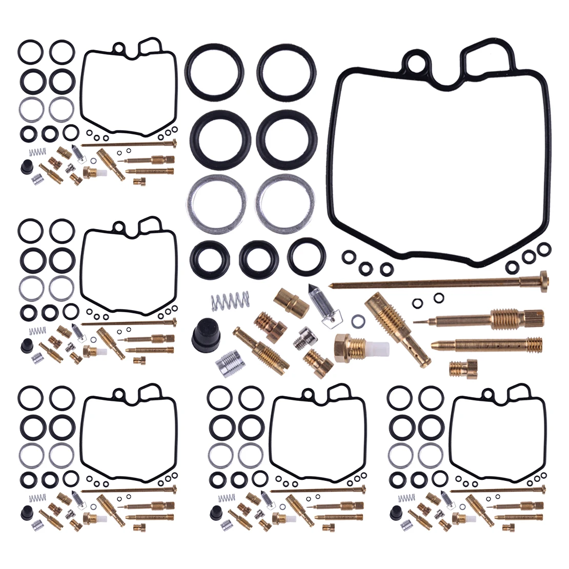 DWCX 6 комплектов пижам для мотоцикла карбюратор Ремонт Ремонтный комплект Подходит для Honda CBX 1000& CBX 1000 Pro ссылка 1981 1982 1983