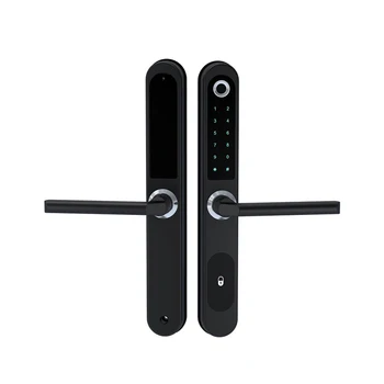 

Smart Fingerprint password Lock Electric biometrics Door Lock with key for sliding push wooden metal door