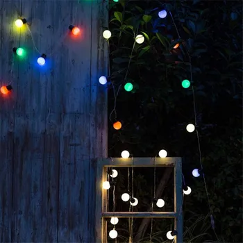 

2.5/5m 10/20LED Waterproof Solar Powered Light String Bulb Lamp Cafe Wedding Stage Decoration Supplies