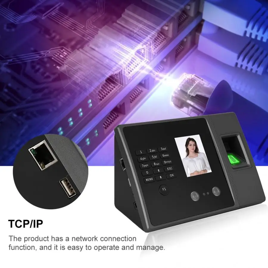 Система распознавания лица 2.8in TFT HD экран водонепроницаемый TCP распознавание отпечатка лица машина для регистрации паролей