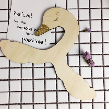 

Elegant Swan Style Clothes Hangers for Baby Kids Wooden Coat Clothes Clothing Garment Hooks Rack