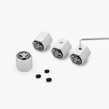 4 шт. автомобильные аксессуары Металлические колпачки для колес для Toyota camry chr corolla rav4 yaris prius аксессуары для стайлинга автомобилей