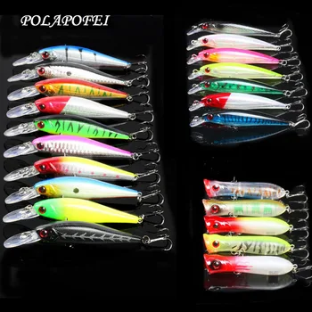 

22pcs Wobbler Fishing Lure Minnow Popper Artificial Bait Fish Hook Pike Carp Salmo Fishing Accessories Tools Tackle Pesca D