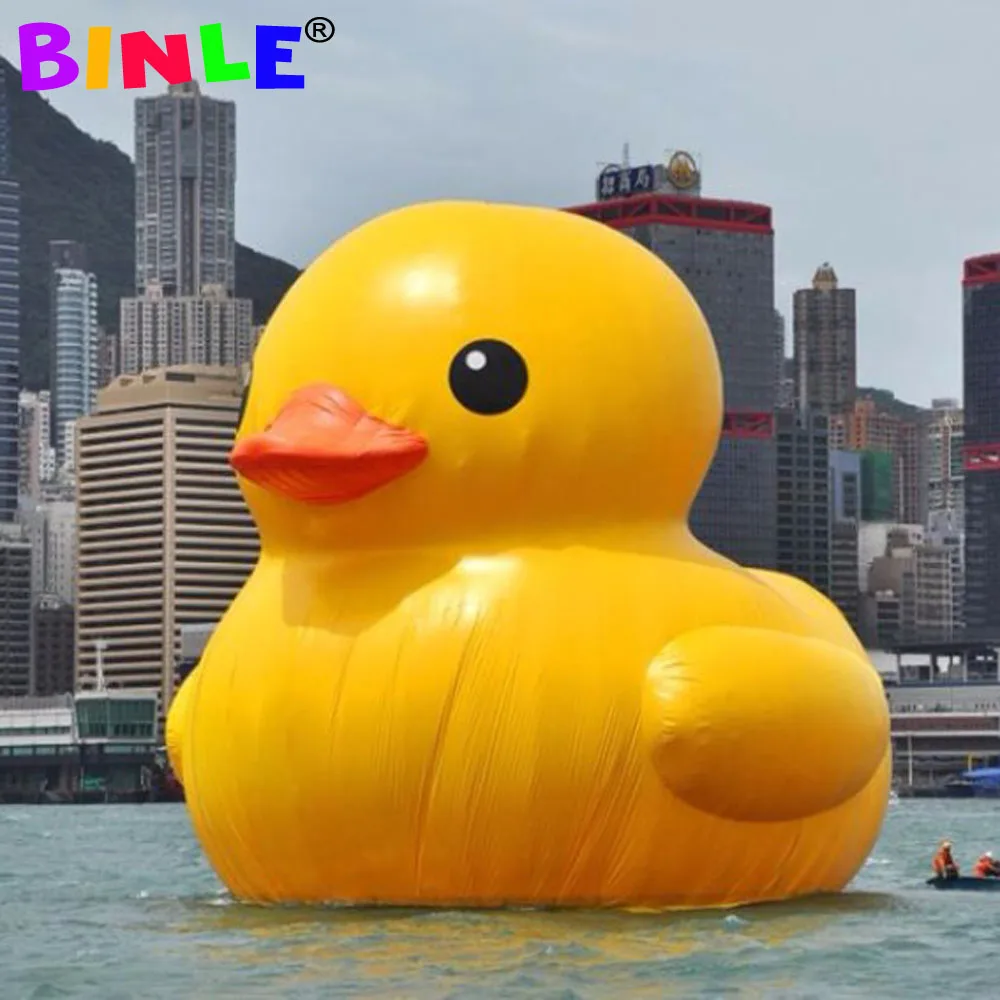 

Outdoor Water Advertising Inflatable Yellow Duck Giant Airtight PVC Rubber Duck For Commercial Promotion Shipping By Sea US Only