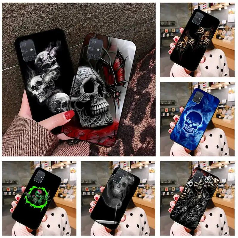 Мягкий чехол Grim Reaper Skull Skeleton для Samsung Galaxy A21S A01 A11 A31 A81 A10 A20 A30 A40 A50 A70 A80 A71 A51 |