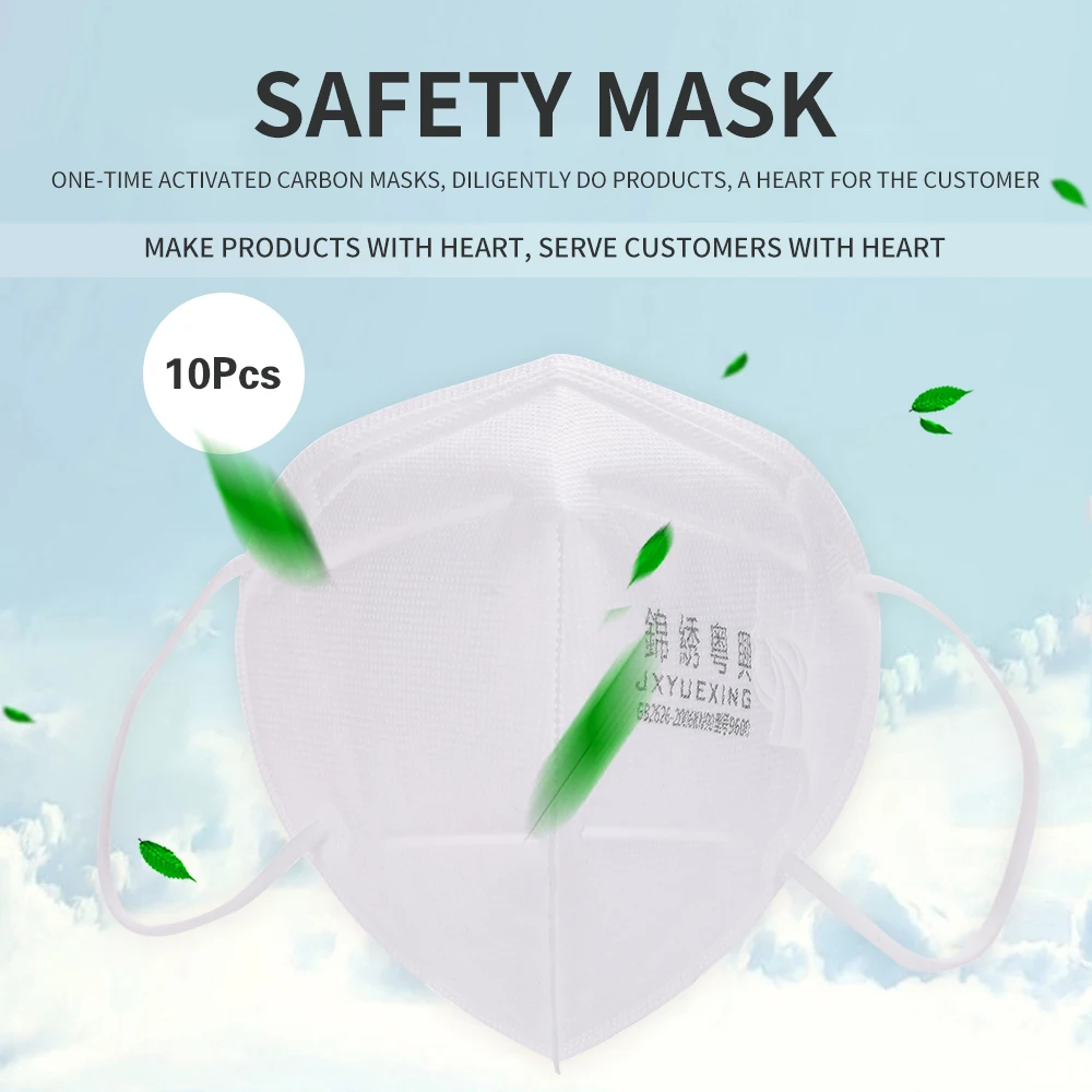 

10Pcs Disposable Safety Protective Mouth Mask Durable 3-Layer Masks Anti-Dust Mask Breathable Filter Fabric Anti-fog Masks