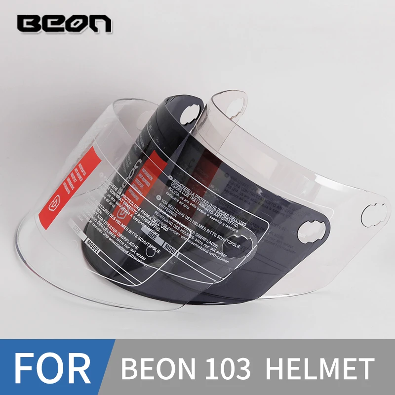 

Beon helmet visor suitable for B-102 B-103 helmet lens capacete PC Anti-UV Transparent Light brown black shield