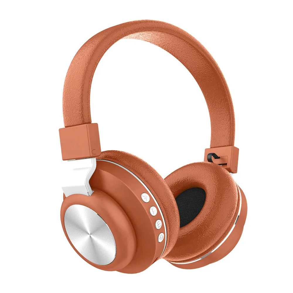 Coffee M8 Беспроводные наушники, Bluetooth гарнитура, 5,0, TF карта, сабвуфер, наушники, стерео, AUX, аудио, складные, умная музыка для MP3, компьютера, iPad - Цвет: Coffee M8