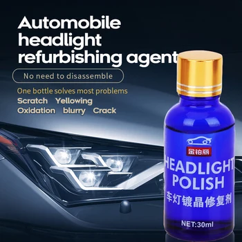 

30ML Car Headlight Coating Repair Solution Repair Kit Oxidation Rearview Coating Headlight Polishing Anti-scratch Liquid