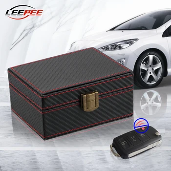 

LEEPEE Car Accessories Universal Keyless Signal Blocker Box Anti Theft, Prevent Signal Booster Device Connect With Spare Keyless