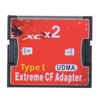 

For Windows/ Mac OS/ Linux 1pc Dual Micro SD SDHC TF to CF Card Adapter Reader MicroSD to Extreme Compact Flash Type I Converter