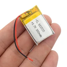 602030 мини Lipo перезаряжаемая литиевая батарея 300mAh 3,7 V Bluetooth MP3 Беспроводная карта аудио рекордер литий-ионные батареи