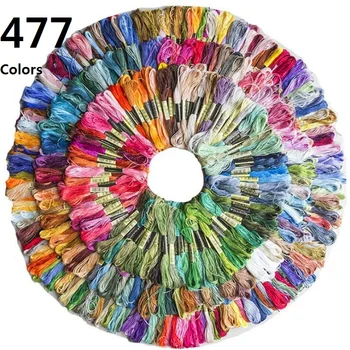 

447 Mix Colors Anchor Similar DMCDMC Cross Stitch Cotton Embroidery Thread Floss Sewing Skeins Craft Hogard Kit DIY Sewing Tools