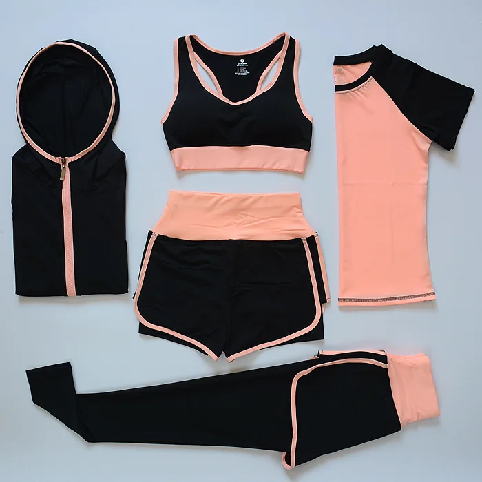 

2019 New Style Yoga Clothes Women's Gym Profession Sports Set High-waisted Spring Summer Morning Run Quick Drying Clothes Joggin