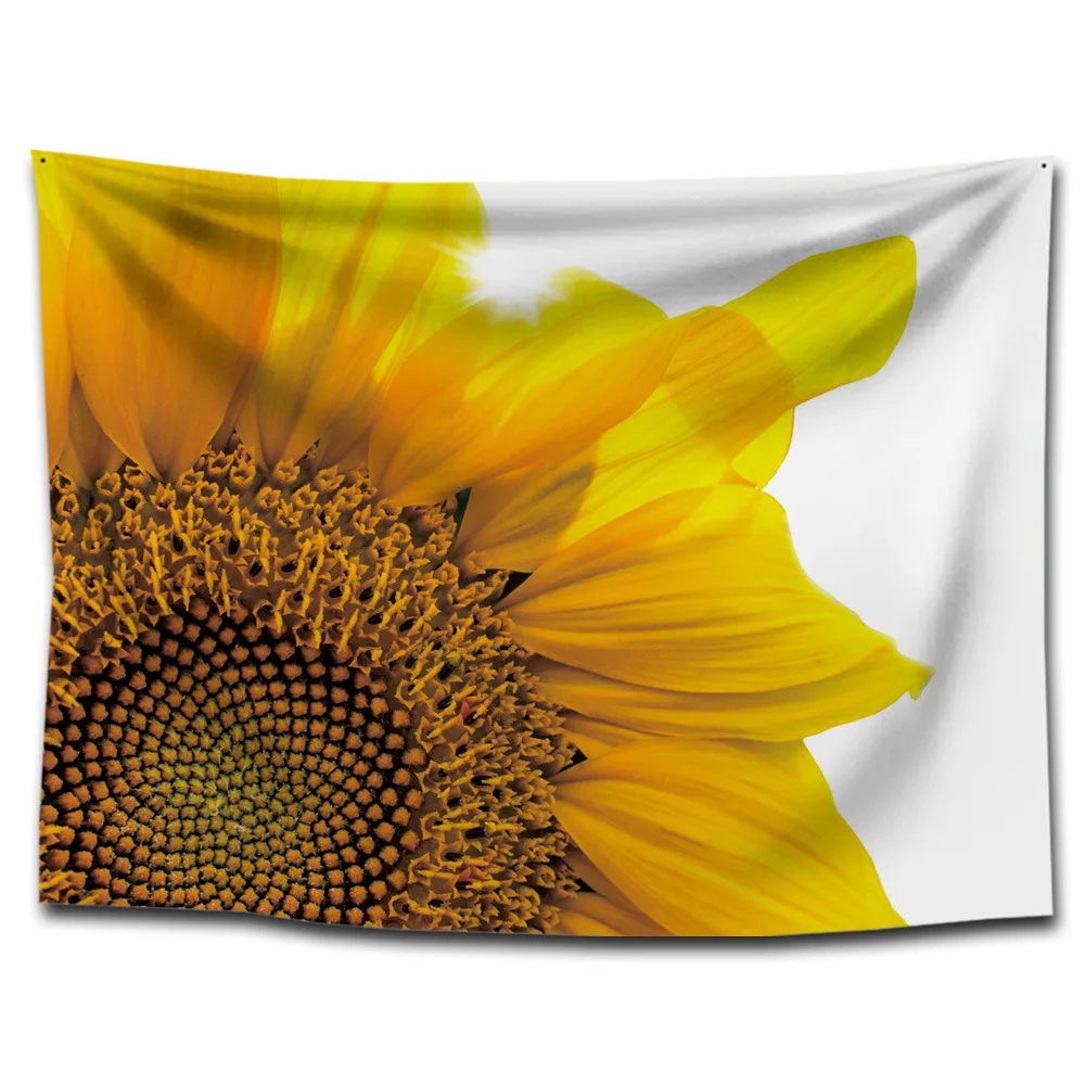 Boho Sunflower Tapestry Carpet Rugs Camping Tent Travel Mattress Yoga Mat Sleeping Pad Hippie Tapestries Fashion Decorative