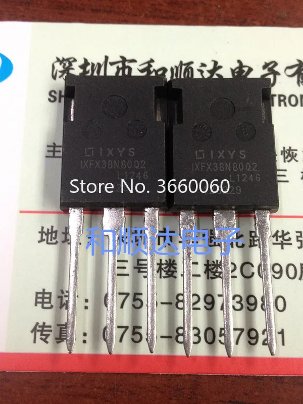 5 шт./лот IXFX38N80Q-247 38A 800V
