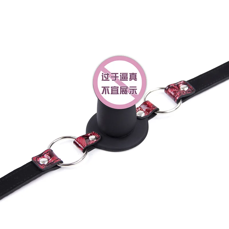Adult Female Tune Toy Silicone Dildos Ball Gag Diamond Pattern Mouth Gal Passion Bound Supplies