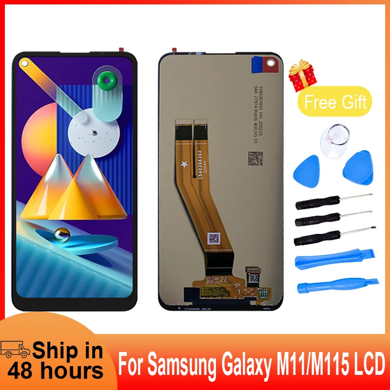 ЖК-дисплей для SAMSUNG Galaxy M11 дисплей телефона M115F M115G/DS сенсорный экран с цифровым