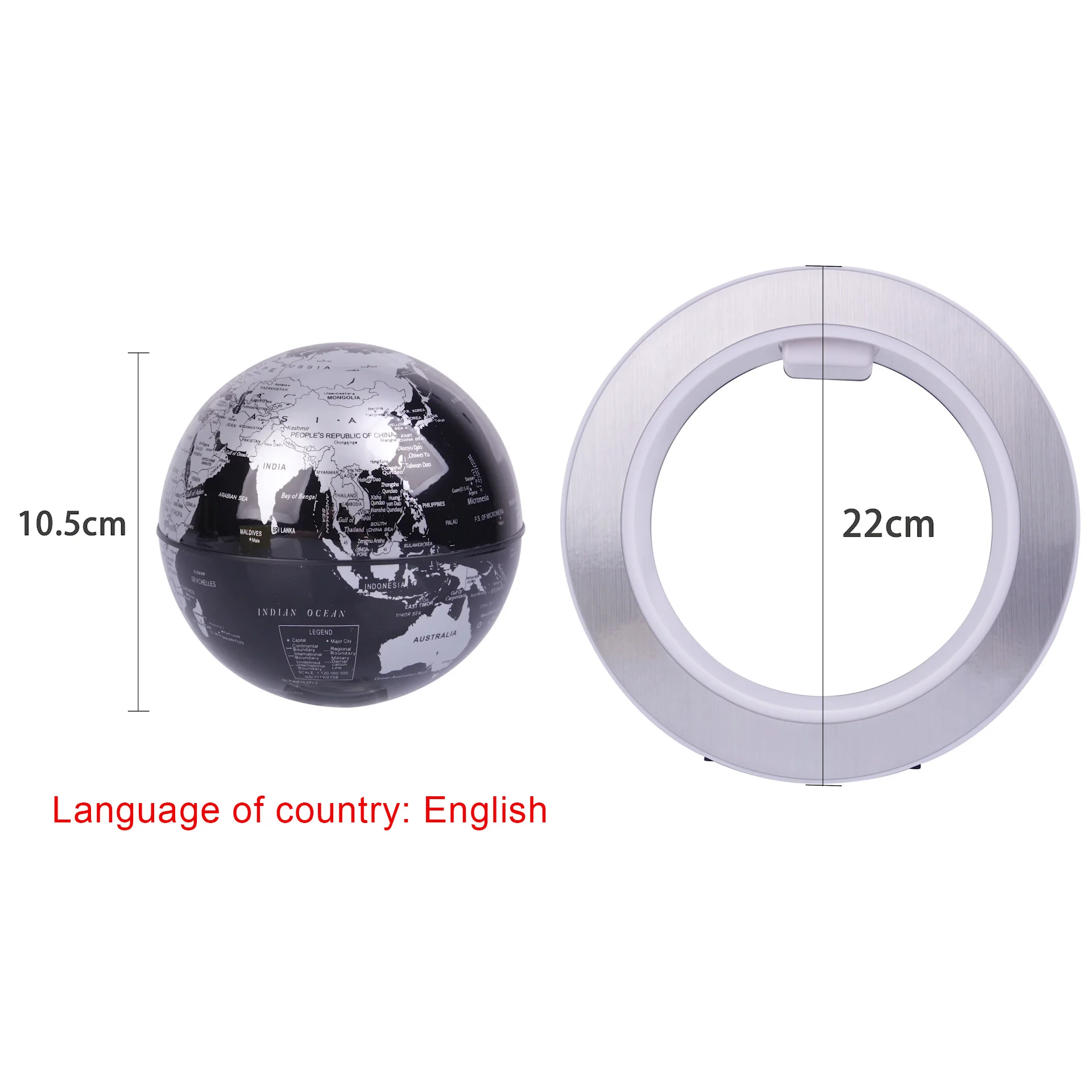  Novelty Round LED Floating Globe Magnetic Levitation Night Light Antigravity ideas Lamp Ball For Ch - 4000013247134