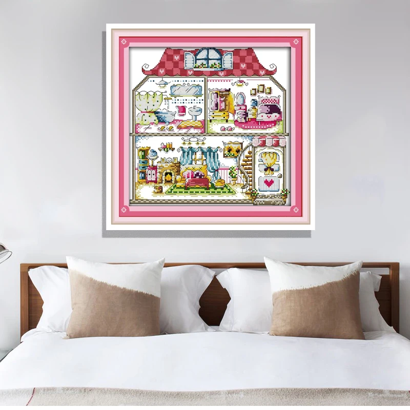 Pattern Counted On Canvas DMC 11CT 14CT Cross Stitch Kits,Living Room Needlework Embroidery For Sets,DIY Crafts,For Home Decor