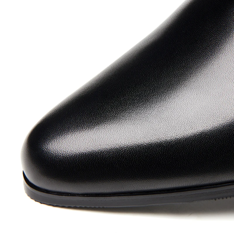 New mens pointed toe lace up high heels fashion oxford shoes black wedding dress shoes men height increase man shoes