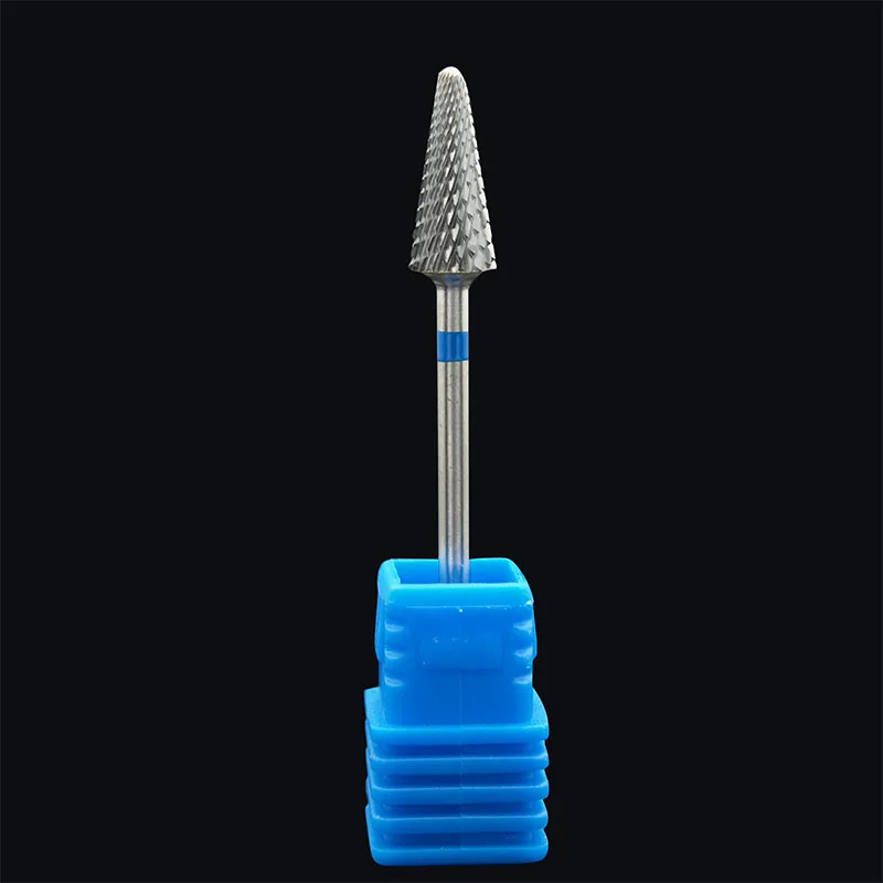 EasyNail~ 3/32 ''вольфрамовое стальное сверло для ногтей пилка для ногтей Карбид насадка для удаления геля для ногтей для очистки ногтей фрезерование бит M0413 - Цвет: Medium