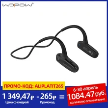 Wopow condução óssea fones de ouvido bluetooth sem fio fone de ouvido com microfone hd som estéreo 8 horas à espera à prova dwaterproof água esportes fone