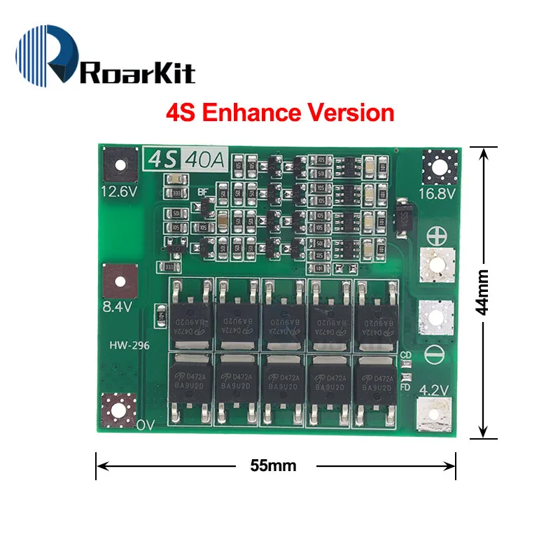 3 S/4S 40A 60A литий-ионный аккумулятор Защитная плата 18650 PCB BMS для электродвигателя 11,1 V 12,6 V/14,8 V 16,8 V