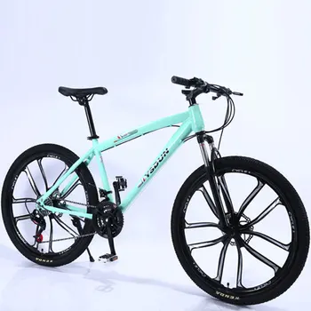 

Mountain Bike Man Student One Round Ten Knife Youth Racing Women Speed Double Disc Brakes Shock Off Road Adult Bicycle