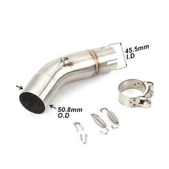 

Motorcycle Modified Exhaust Pipe Muffler GSXR1000 Midpiece K7 K8 K9 K10 K11 Modified L1