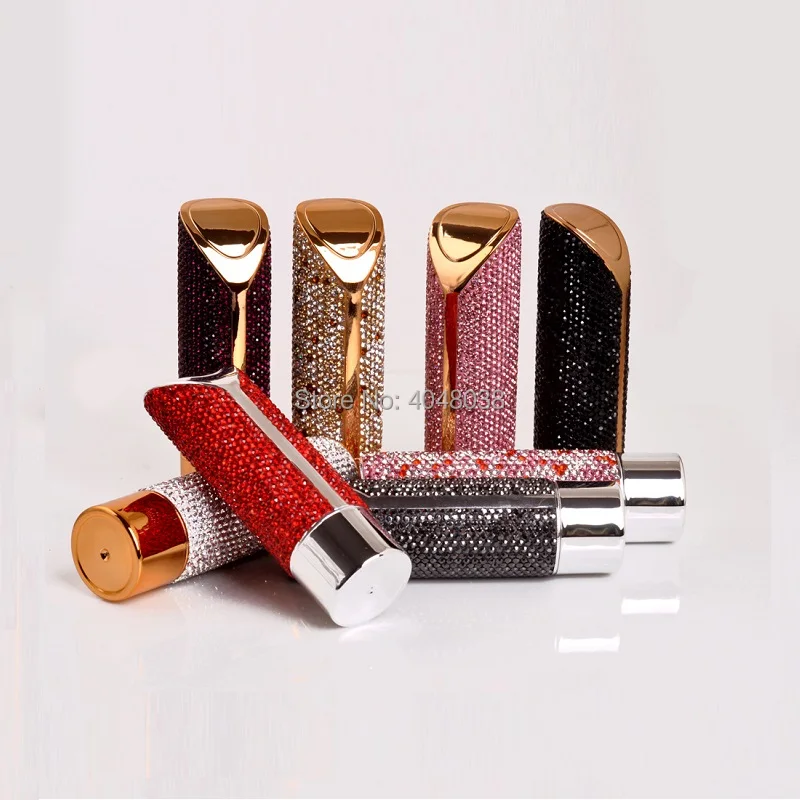 12.1mm Empty Lipstick Containers Tubes Round High-end Makeup Packaging Bottle DIY Lipstick Tubes Cosmetic Containers 5pcs/lot