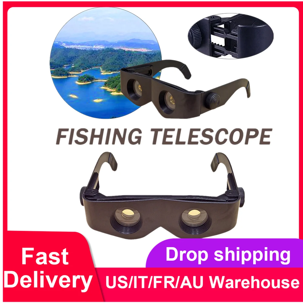

Lightweight Binocular Glasses 6x Magnification Clear Outdoor Hands-free Binocular for Fishing Hiking Bird Watching