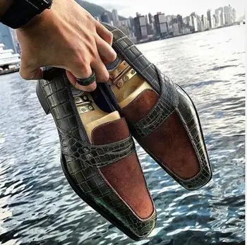 

High Quality Fashion Men Pu Buckle Leather Shoe Male Casual Classic Trendy Vinage Stylish Loafers Shoes Zapatos De Hombre TV414