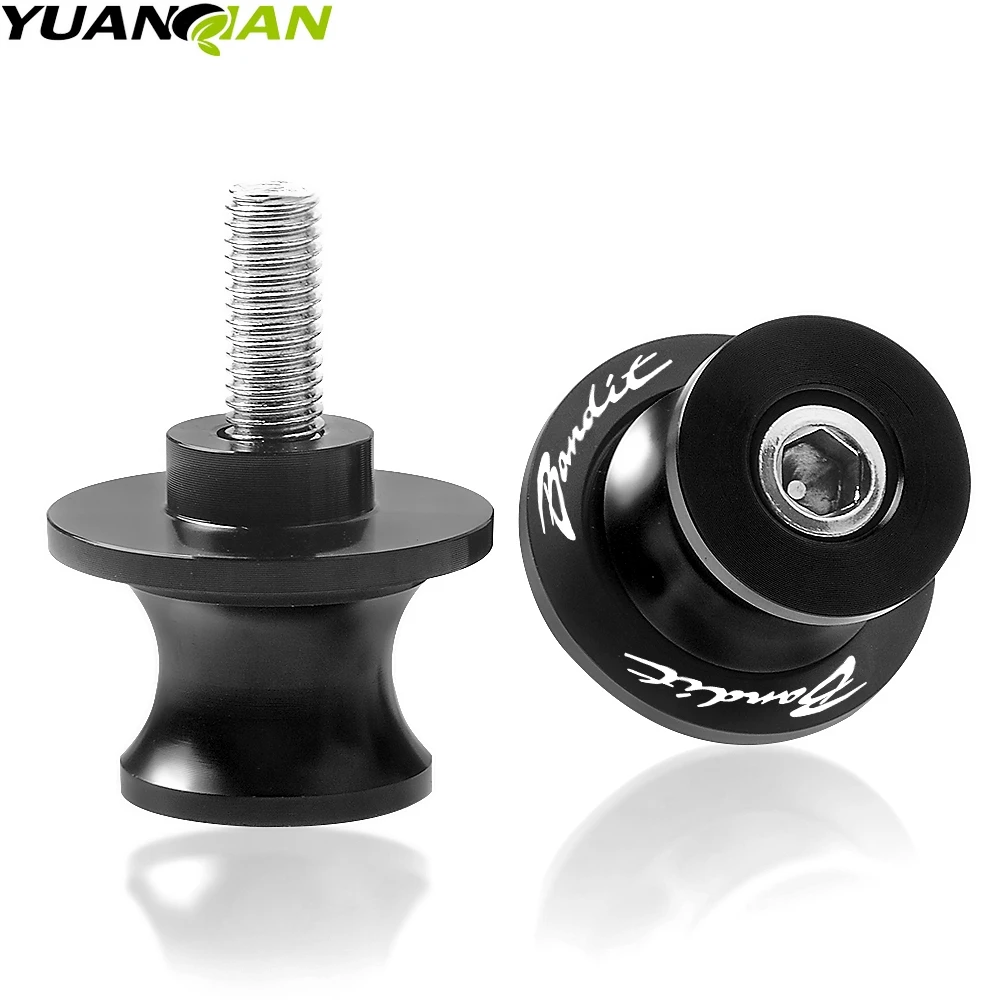 8mm black Для SUZUKI Bandit 1250 250 400 600 600S 650 GSF650 bandit 1200 BANDIT250 8 мм мотоциклетная стойка маятник Катушки слайдер стенд винт - Цвет: 8mm black
