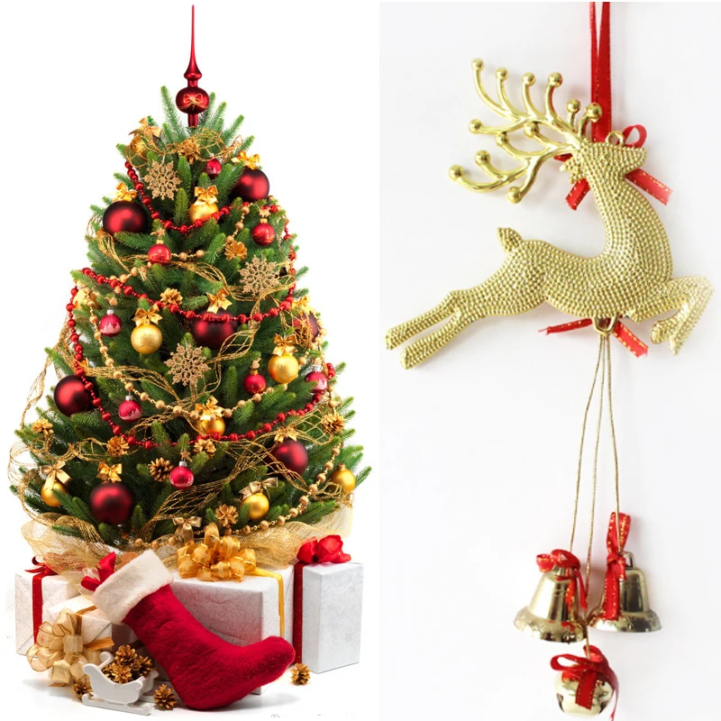 Украшения фестивалфестиваля Рождественская елка золото серебро красный висячие