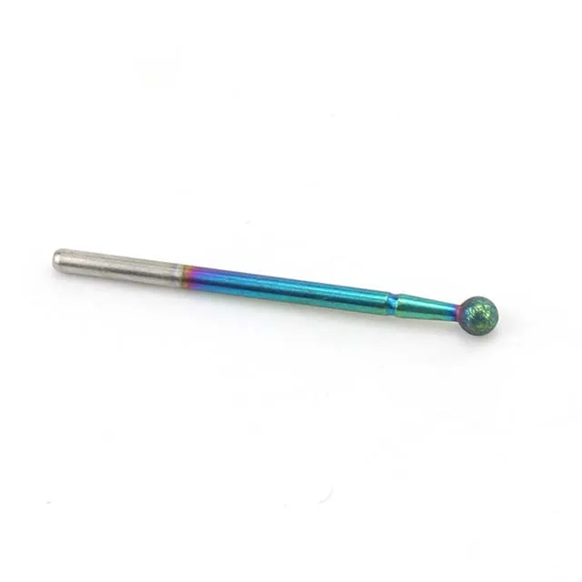 1pc Rainbow Diamond Nail Drill Bit Milling Cutter Rotary Cuticle Clean Files for Manicure Machine Burr Nail Files Accessories - Цвет: 20