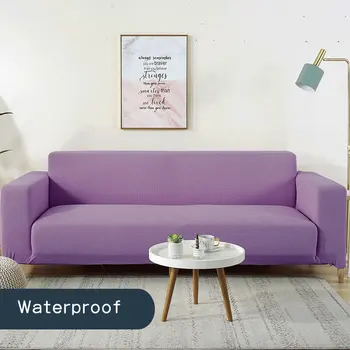

Waterproof Elastic Stretch Sofa Cover Plush Slipcovers All-inclusive Couch Cover L-Style Sofa Need 2pcs Sofa Case