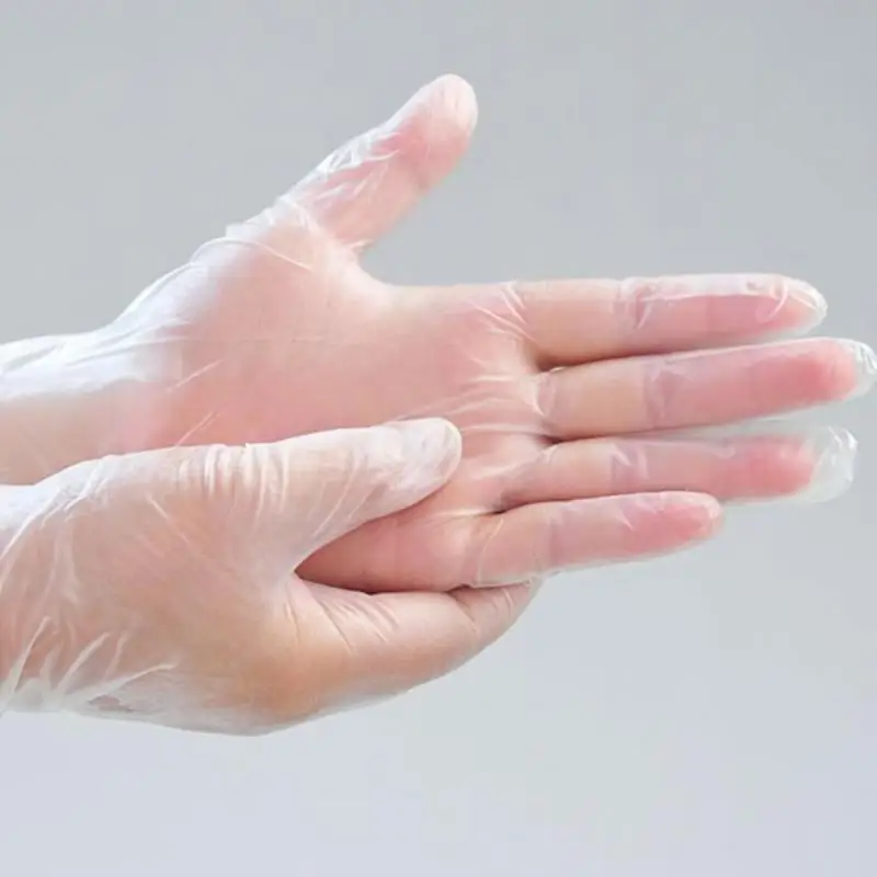 

20PCS Food Grade Disposable vinyl Gloves Anti-static Plastic Gloves For Food Cleaning Cooking Restaurant Kitchen Accessories
