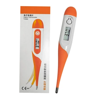 

Digital Electronic Thermometer Soft Head Rectal Oral Underarm Thermograph Measuring Tools for Adult Baby Fast Readings Thermomer
