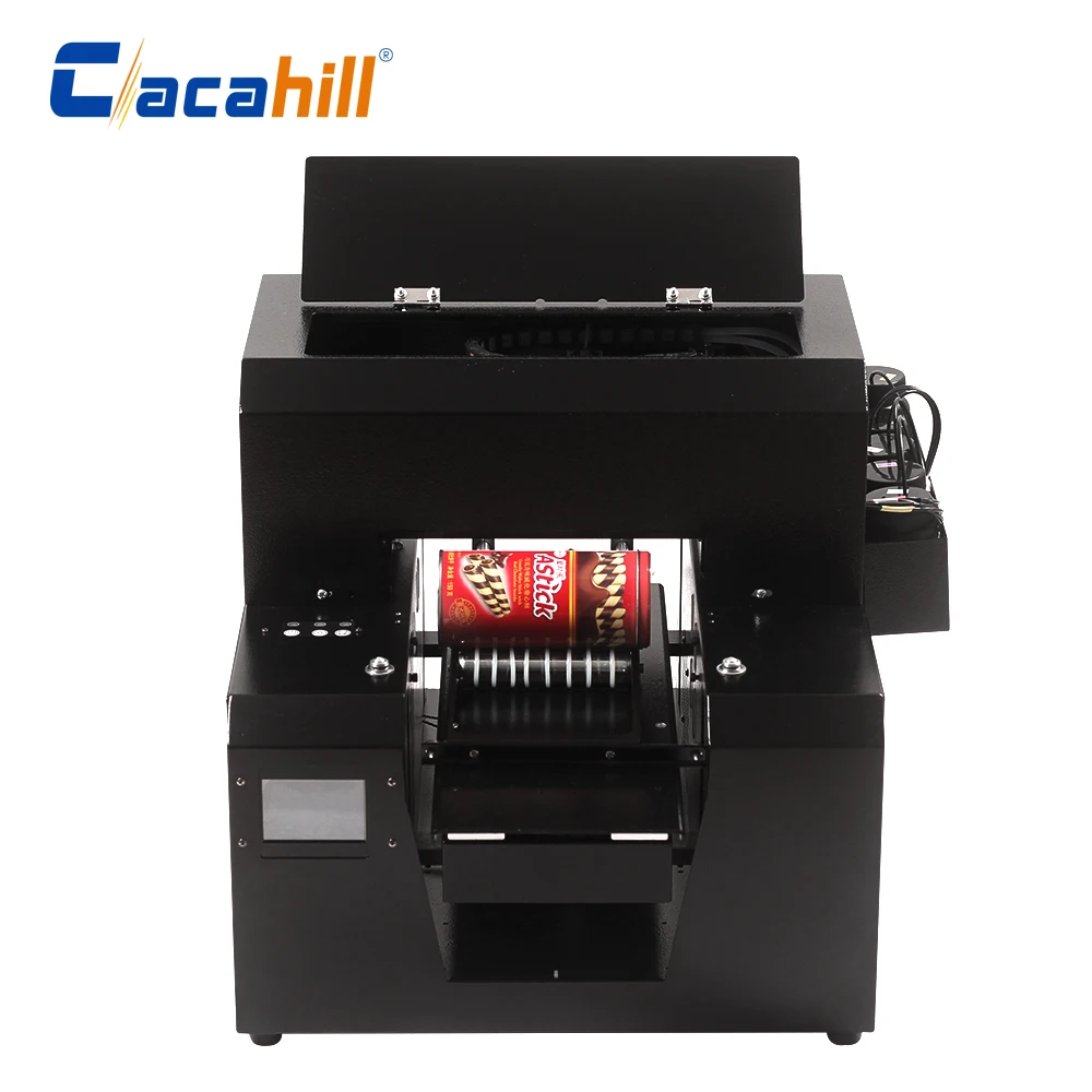 

id card printer A4 size UV inkjet for T-shirt/bottle/card printing with Epson L800 print head with roller holder
